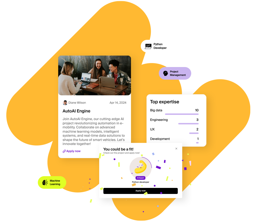 HR professional using Mentessa’s AI-powered mentoring platform for job matching and project staffing to connect employees with suitable roles and development opportunities.