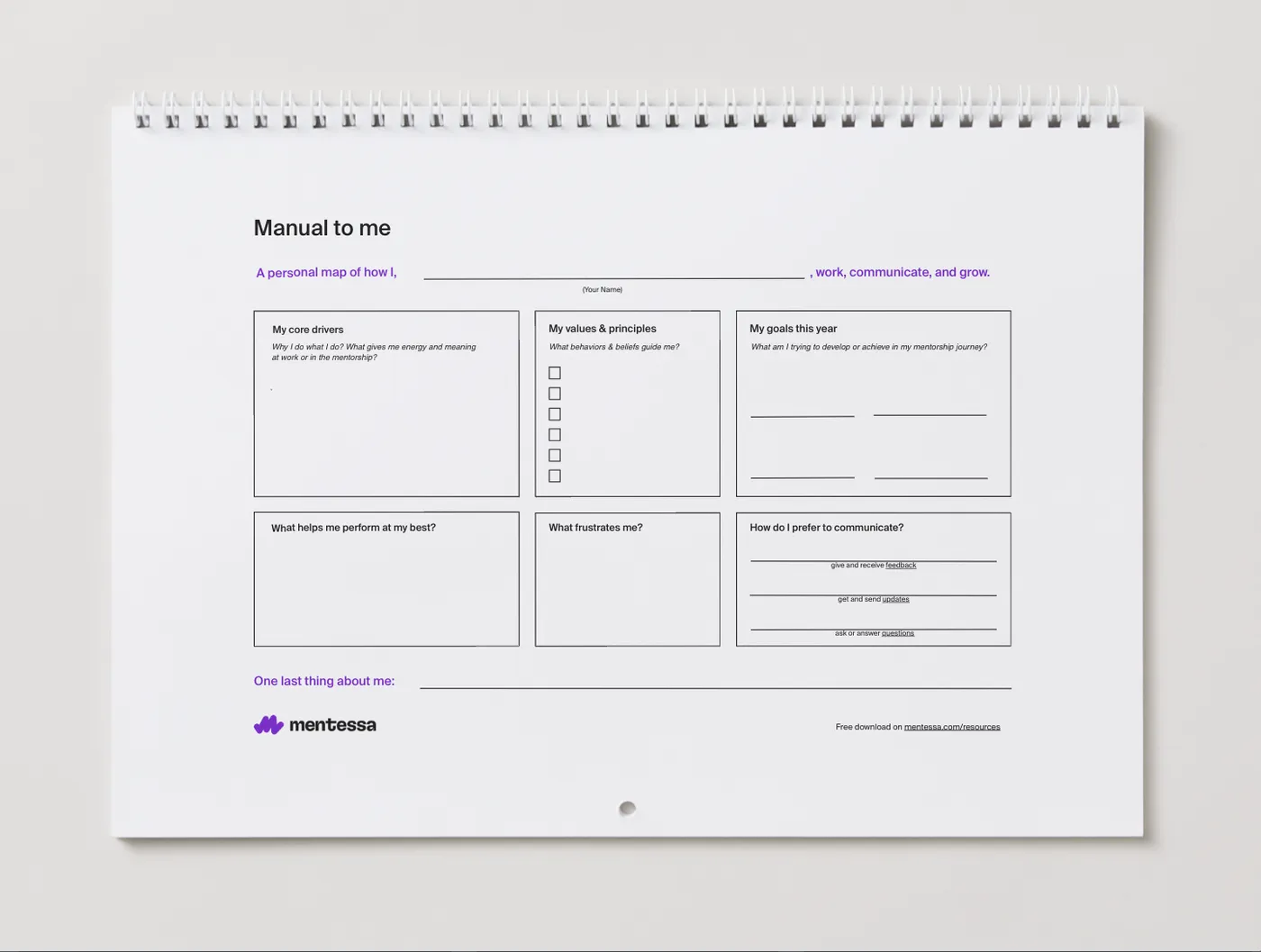 Manual to Me – The One-Page Tool to Build Stronger Mentoring Relationships