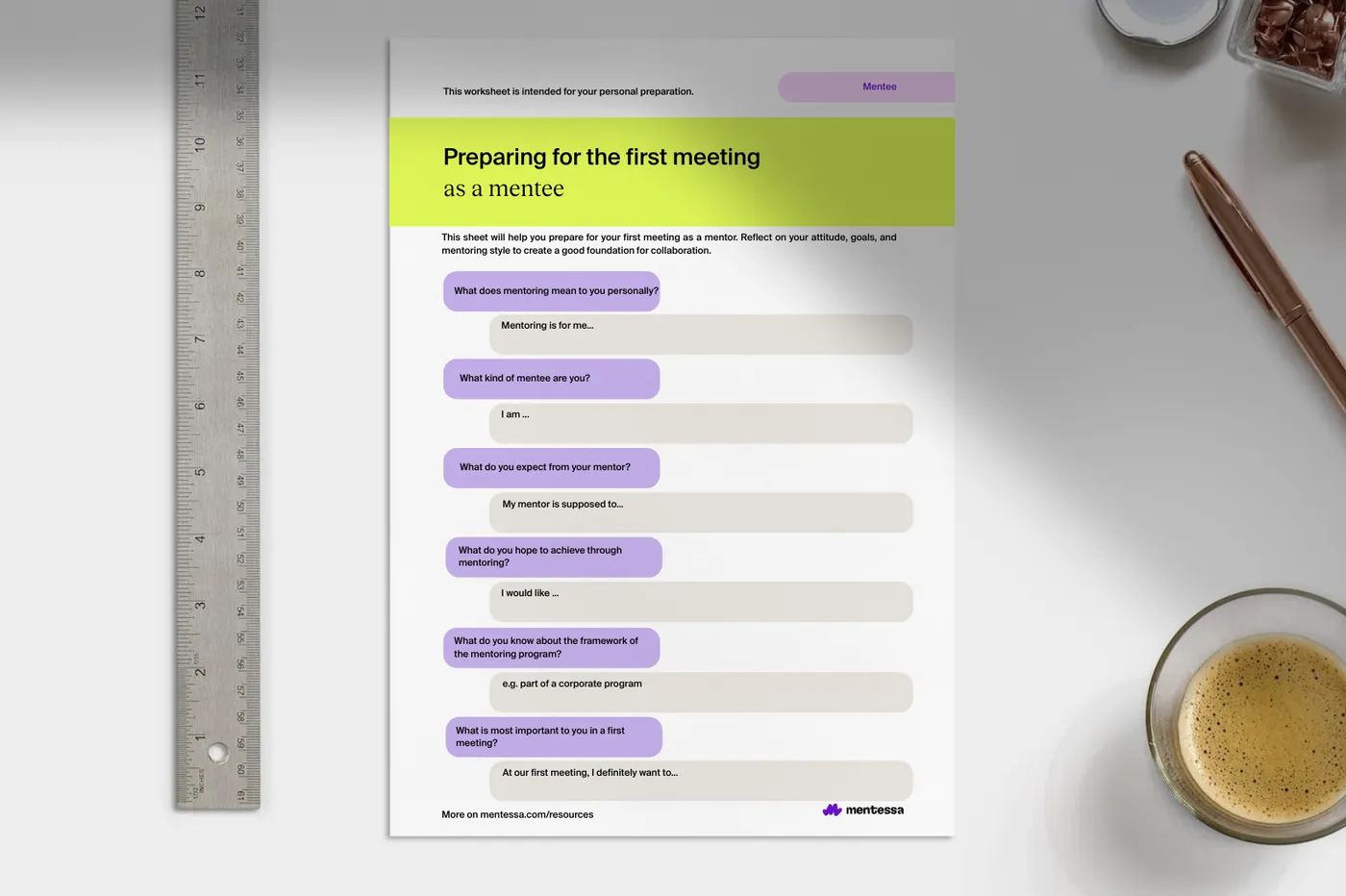 How to Prepare for Your First Mentoring Meeting: The Mentoring Preparation Cheat Sheet for Mentors and Mentees