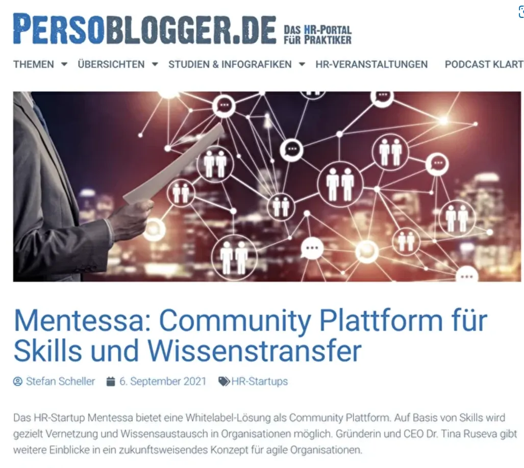 Community Plattform für Skills und Wissenstransfer