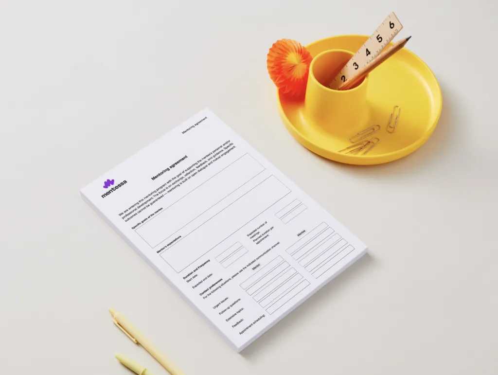 Mentoring agreement template outlining roles, confidentiality, and duration between mentor and mentee