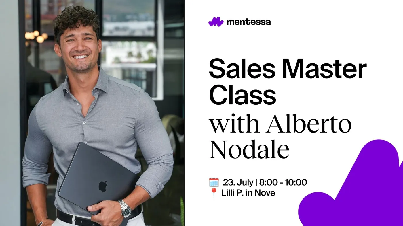 Masterclass “Scale your Startup to 1 Million in Revenue” – B2B Sales with Alberto Nodale